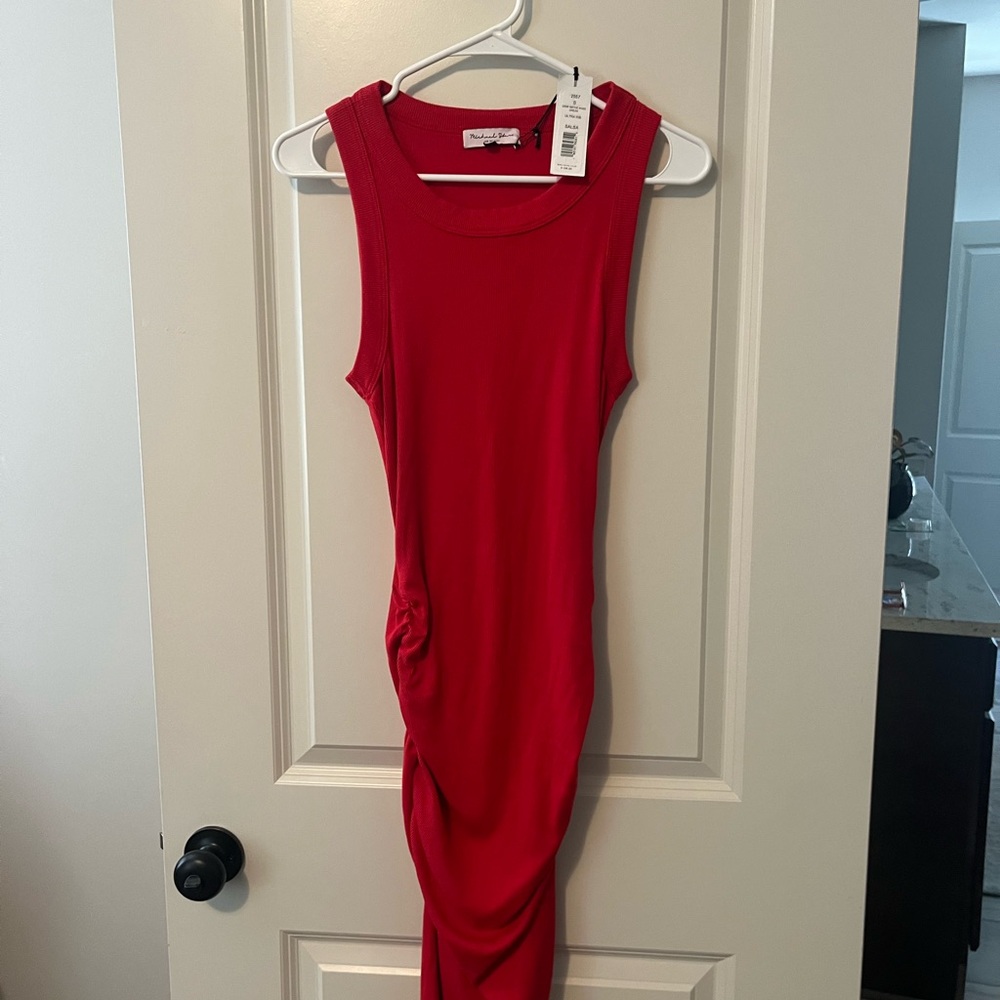 Michael Stars Vibrant Red Maxi Dress